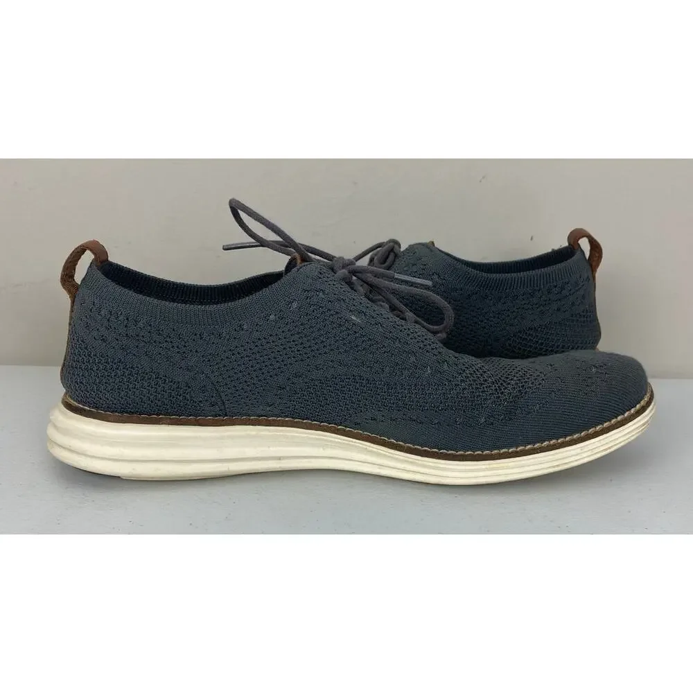 Men Cole Haan Original Grand Wingtip Oxford casual knit dress shoes, 9M